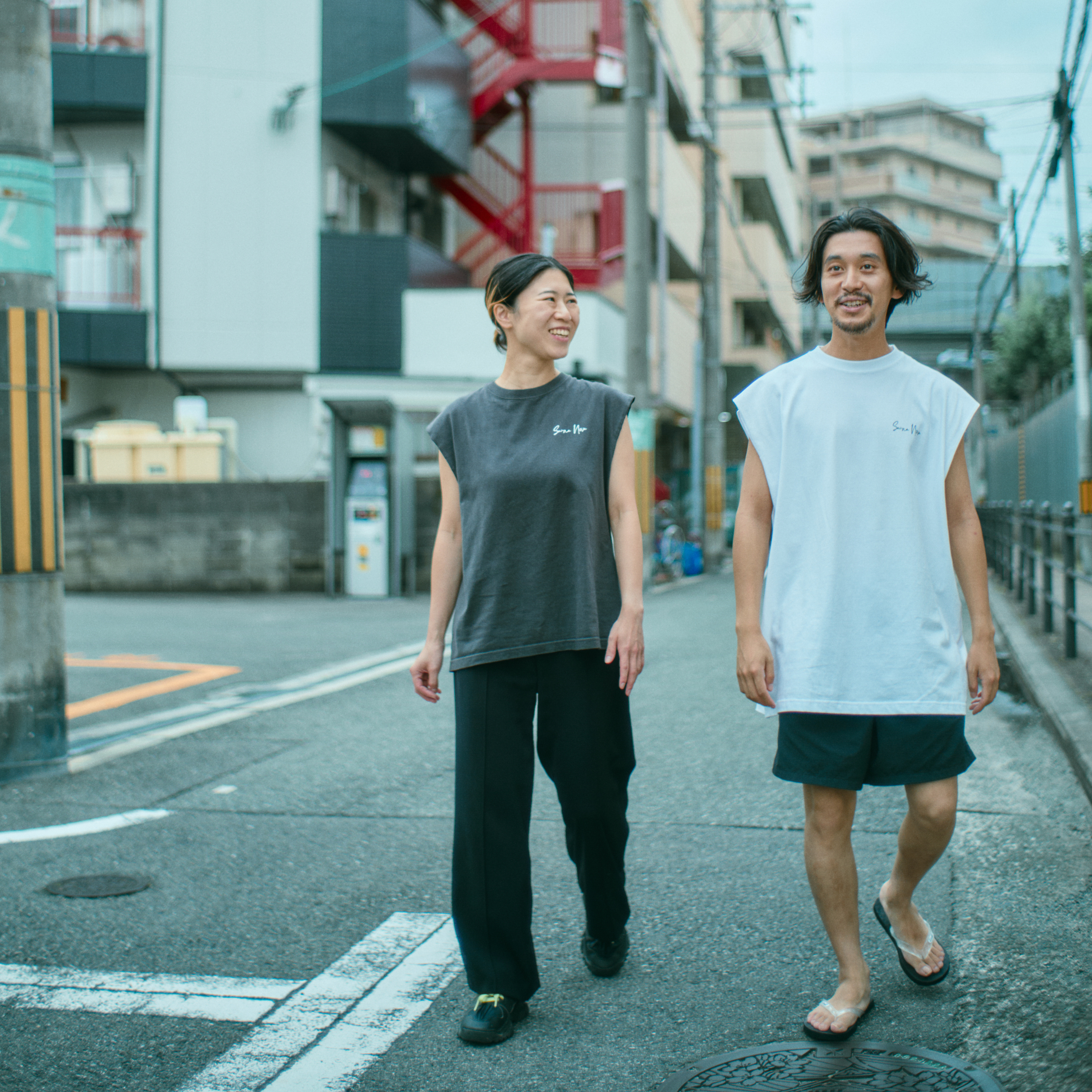 city sauna T-shirts 6.2oz(ノースリーブ)ダークグレー