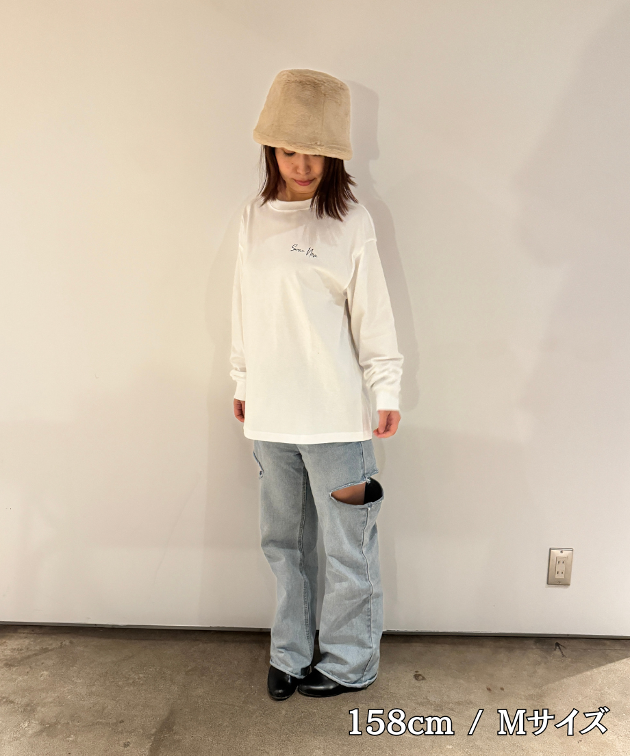 city sauna T-shirts 6.2oz(長袖)ホワイト