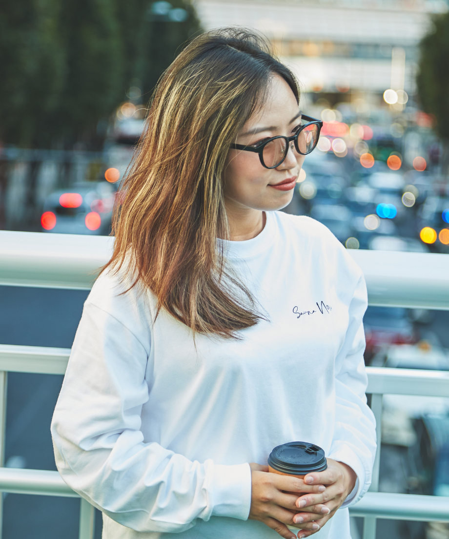 city sauna T-shirts 6.2oz(長袖)ホワイト