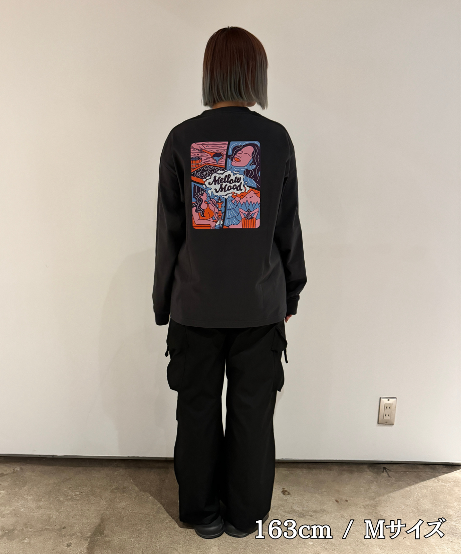 city sauna T-shirts 6.2oz(長袖)ダークグレー