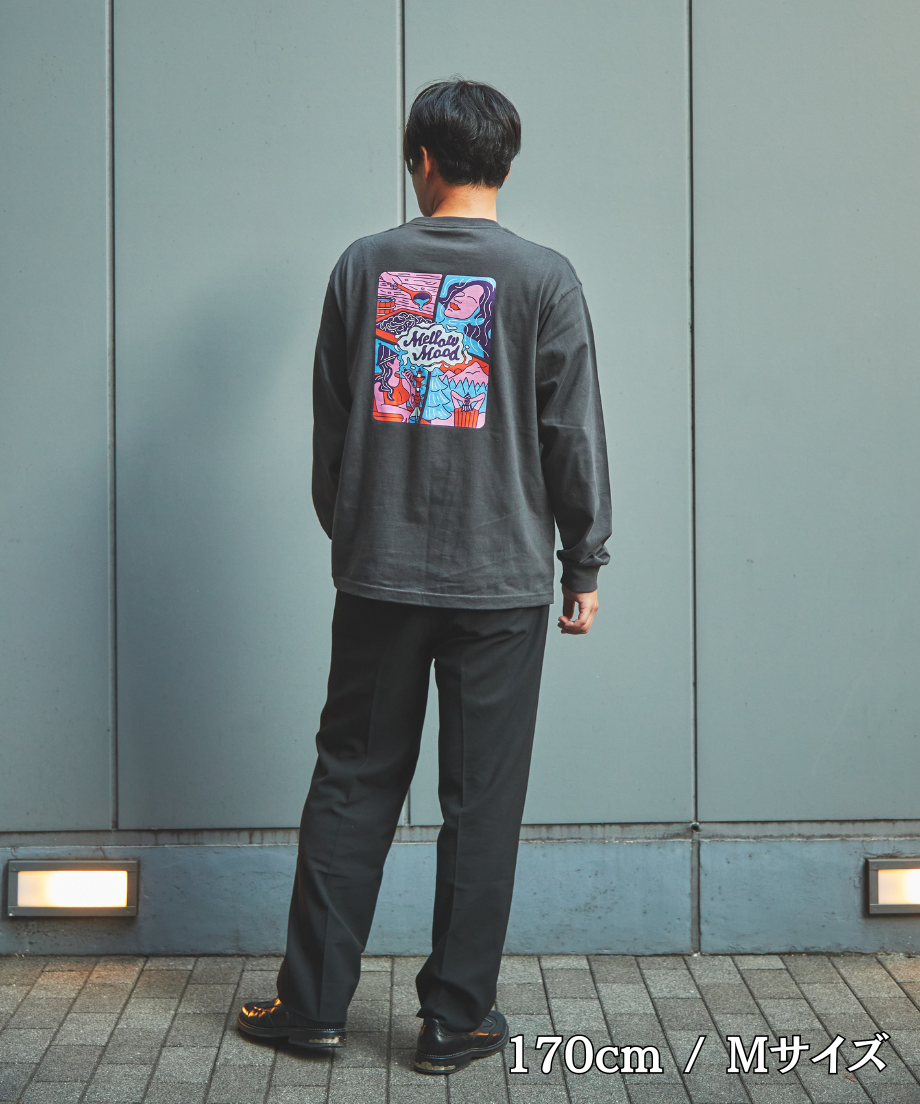 city sauna T-shirts 6.2oz(長袖)ダークグレー