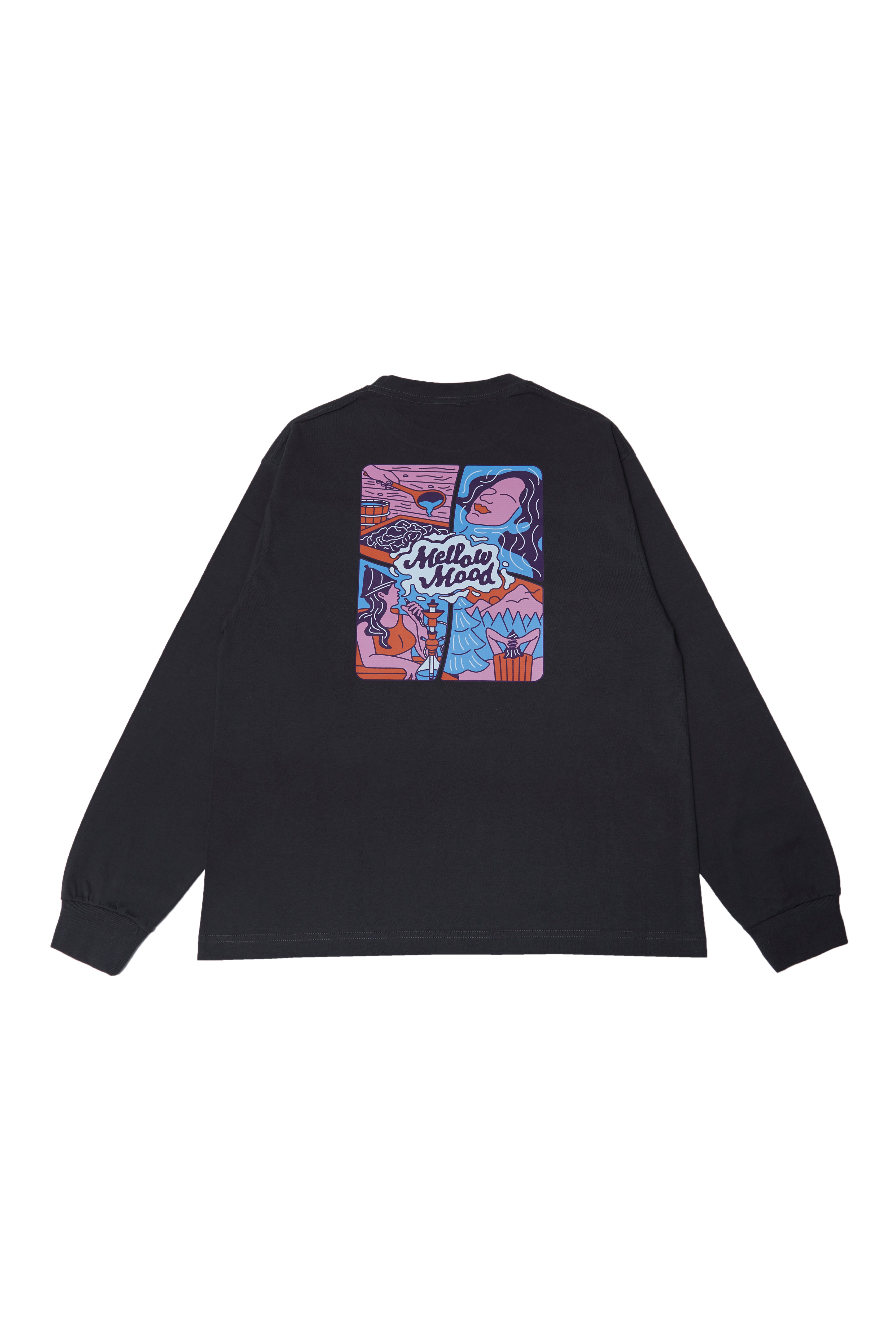 city sauna T-shirts 6.2oz(長袖)ダークグレー