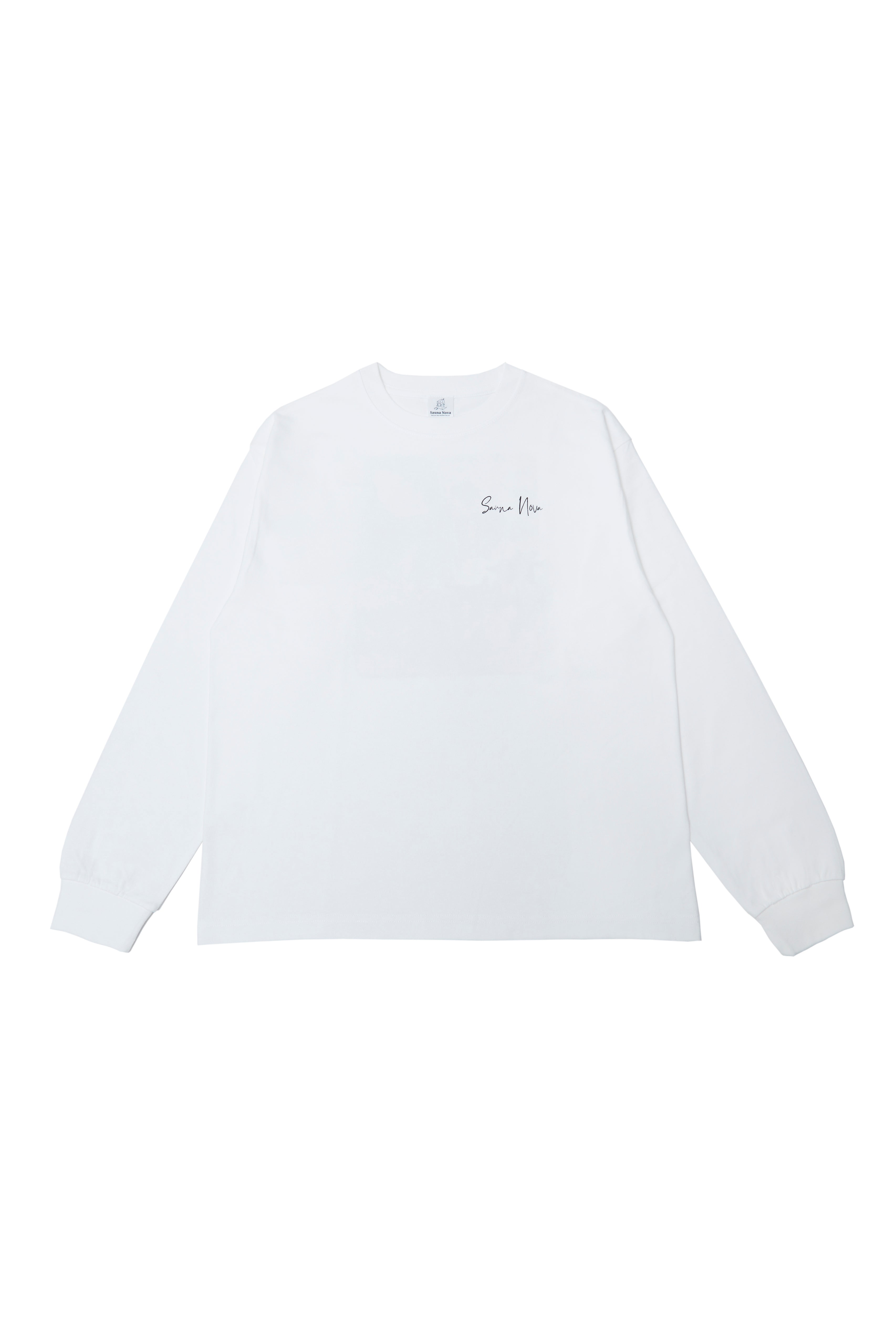 city sauna T-shirts 6.2oz(長袖)ホワイト