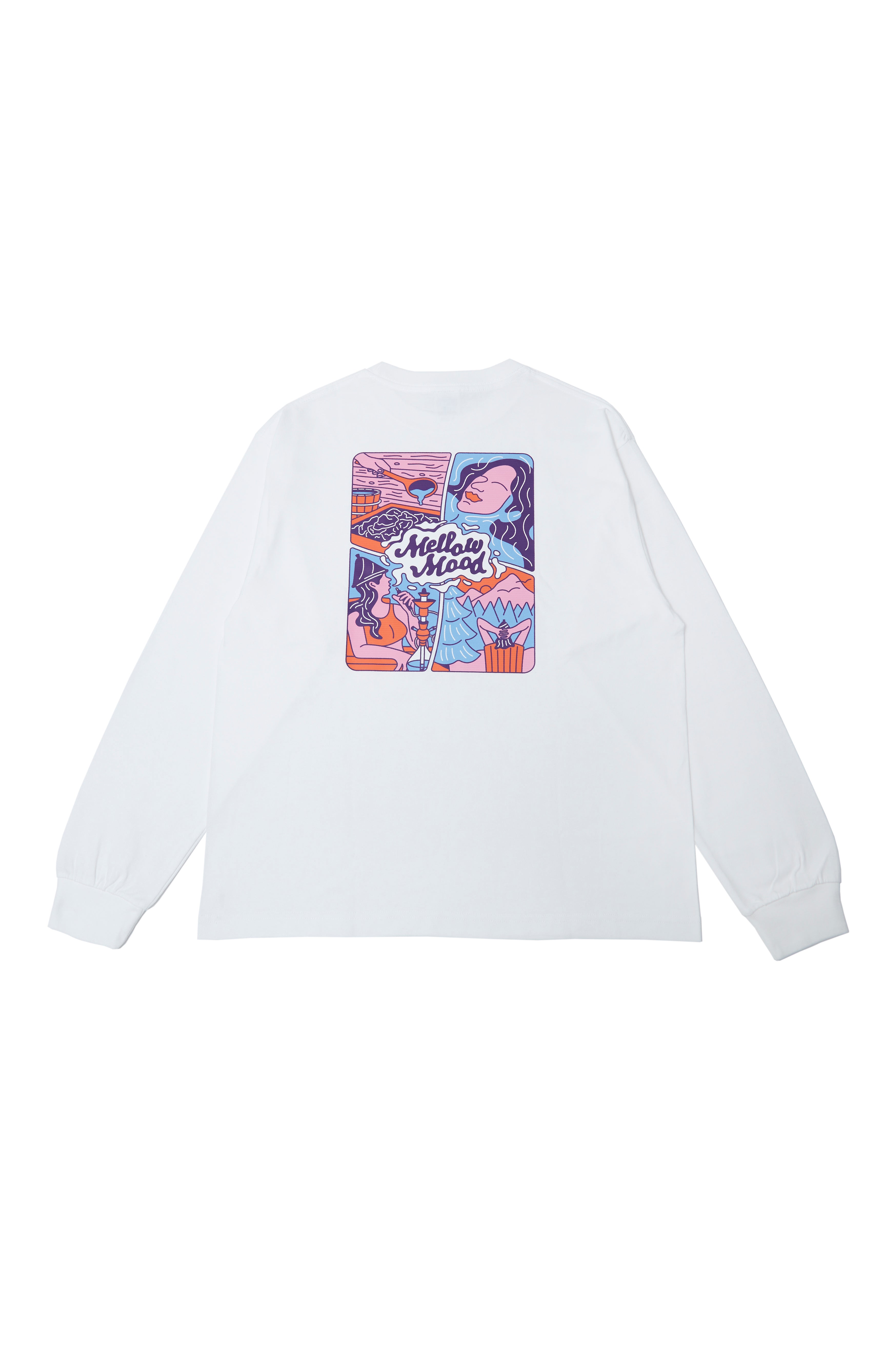 city sauna T-shirts 6.2oz(長袖)ホワイト