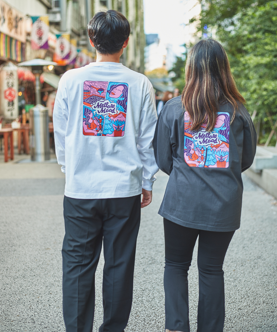 city sauna T-shirts 6.2oz(長袖)ダークグレー