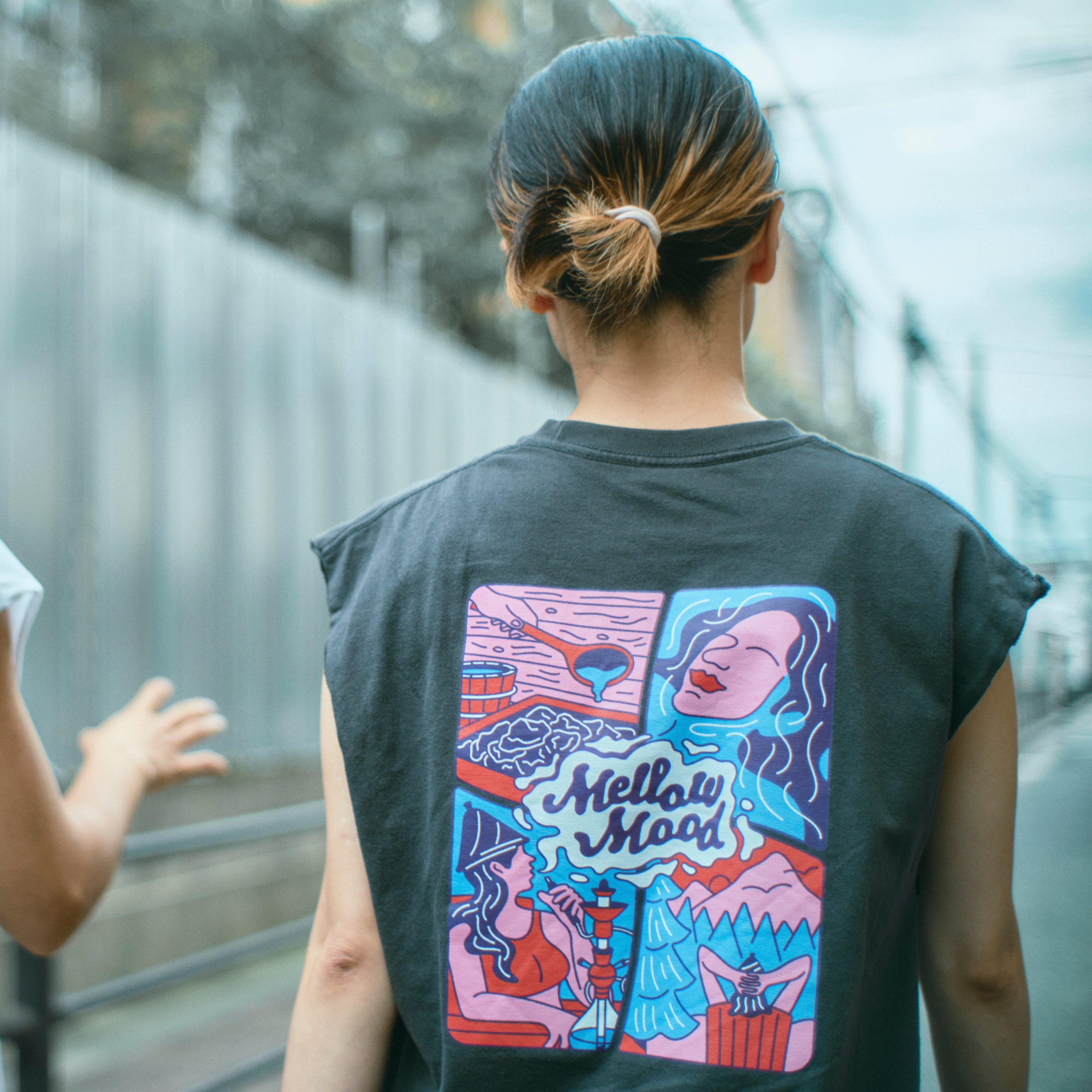 city sauna T-shirts 6.2oz(ノースリーブ)ダークグレー