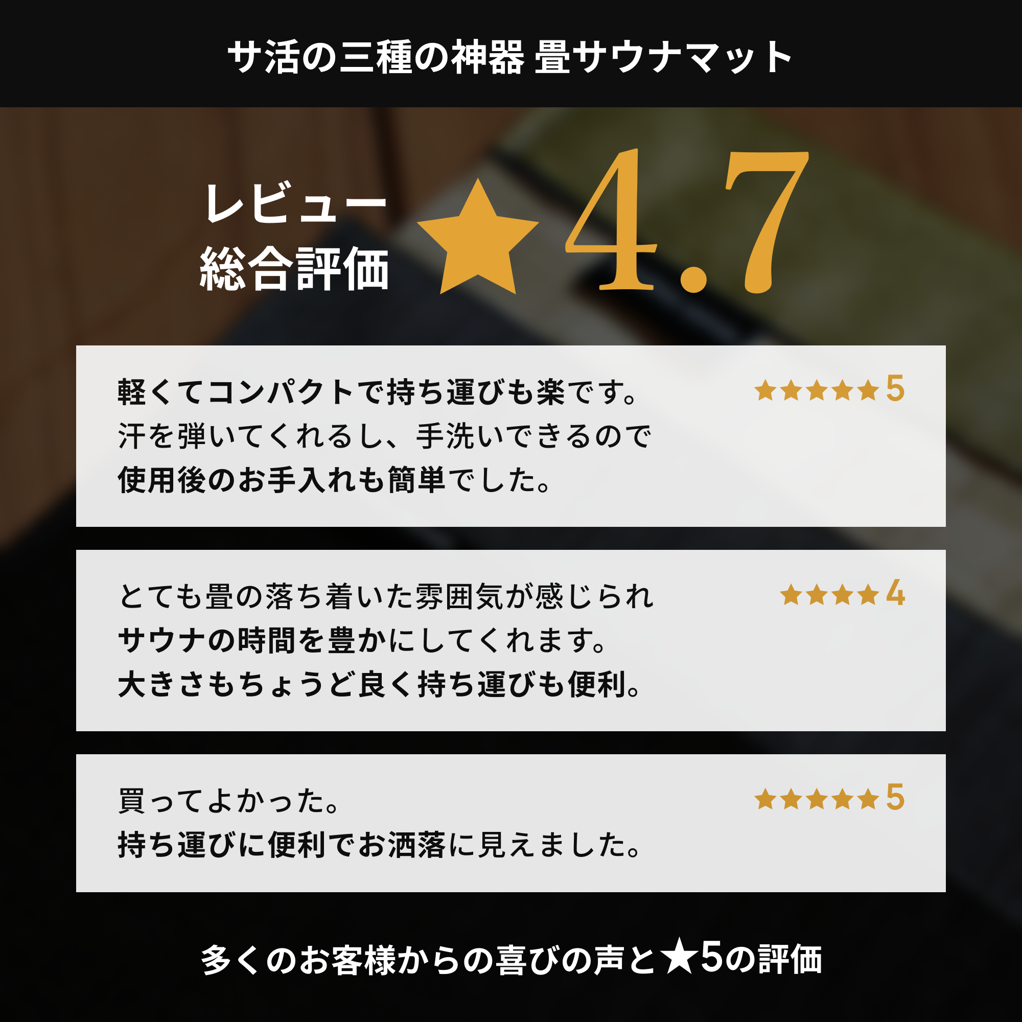 TATAMI SAUNA MAT(畳サウナマット)