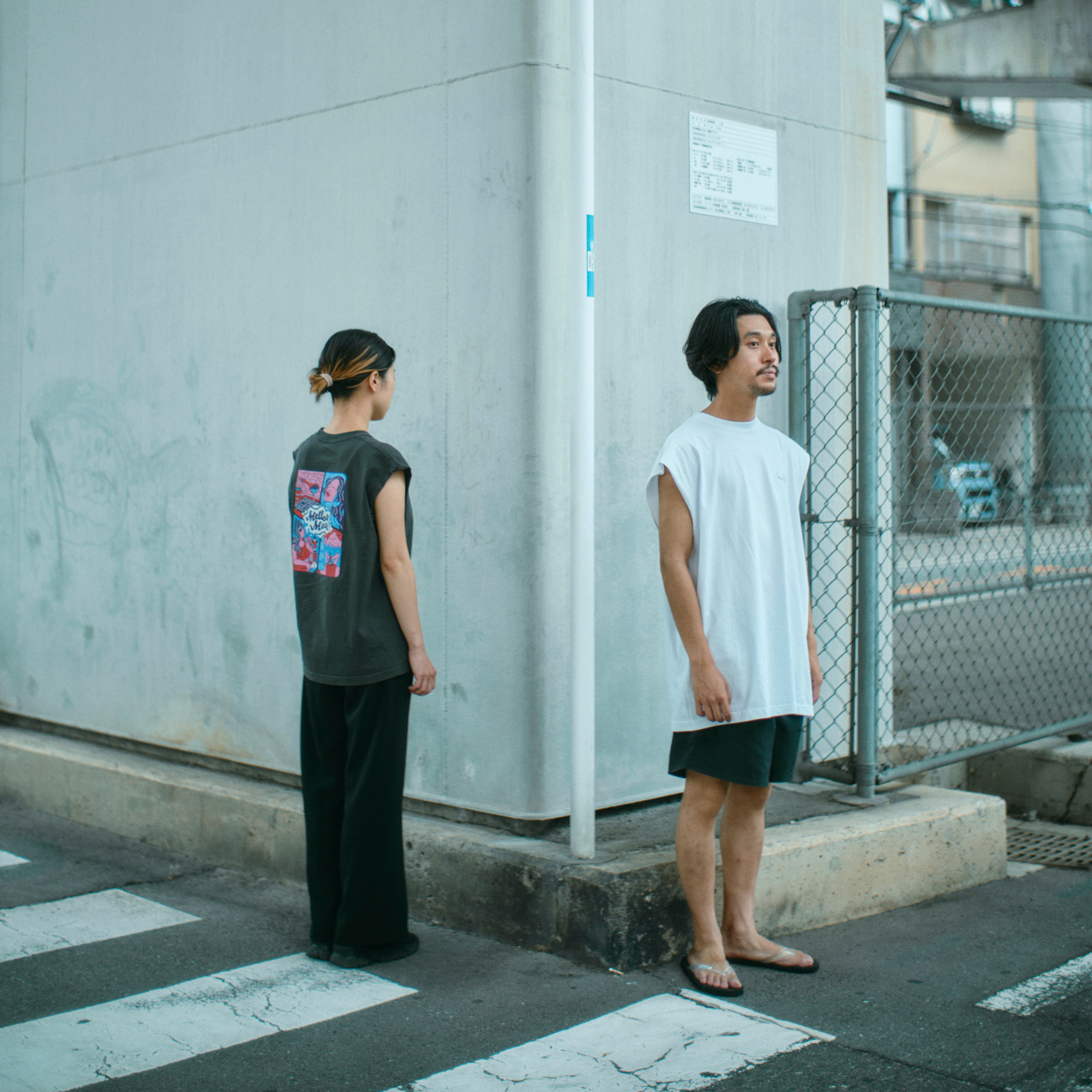 city sauna T-shirts 6.2oz(ノースリーブ)ダークグレー