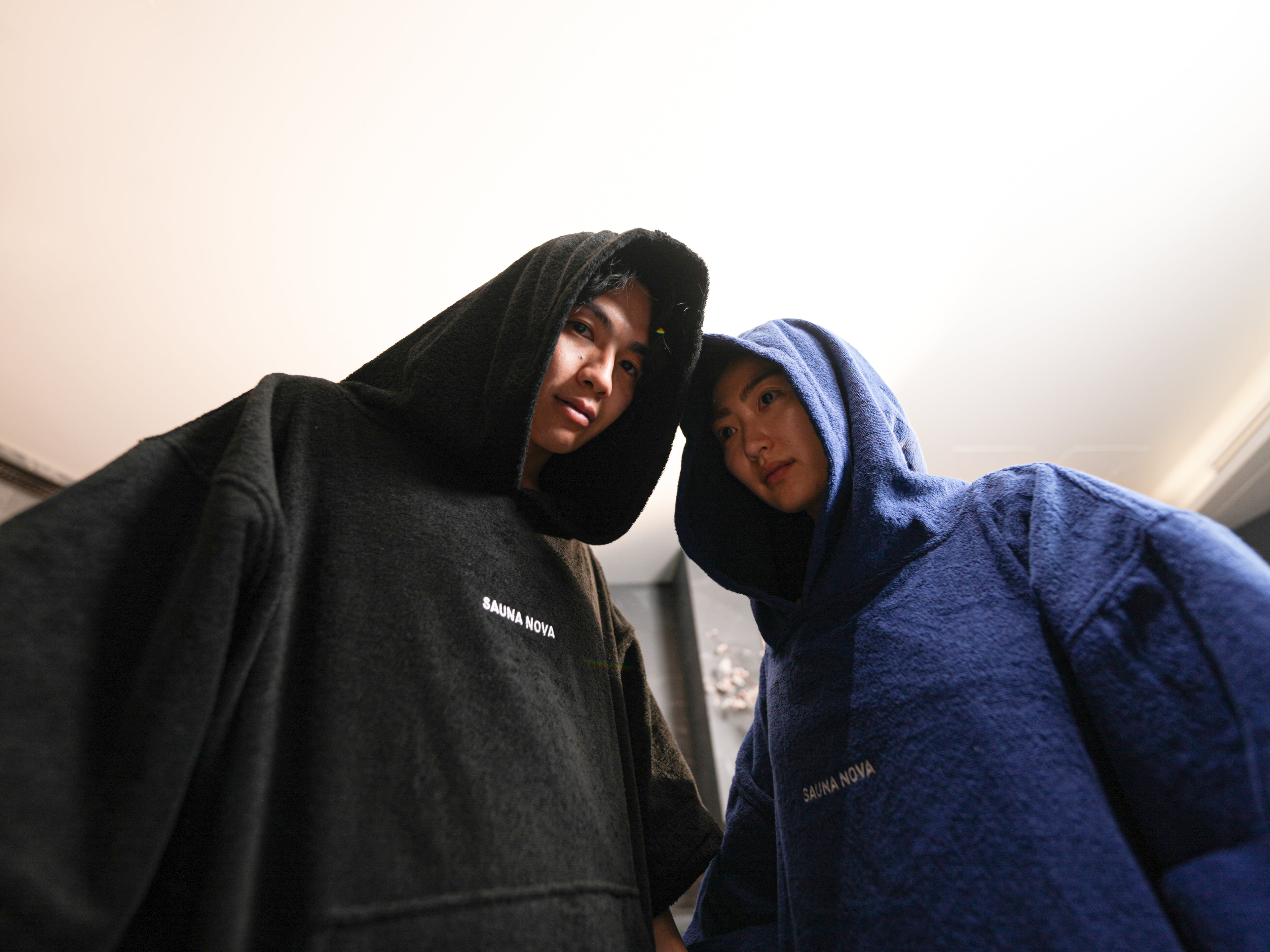 瞑想サウナポンチョ(ブラック)