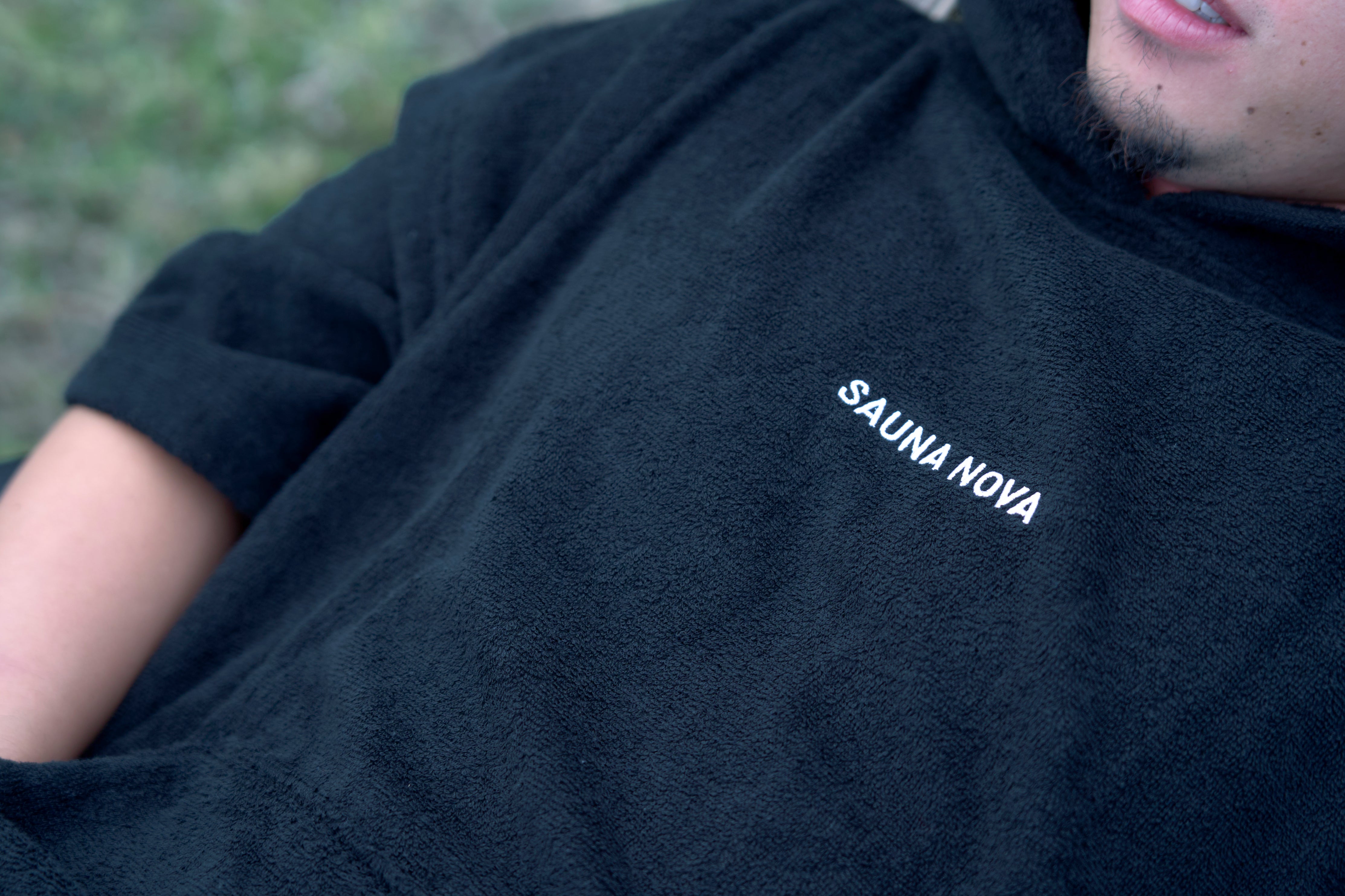 瞑想サウナポンチョ(ブラック)