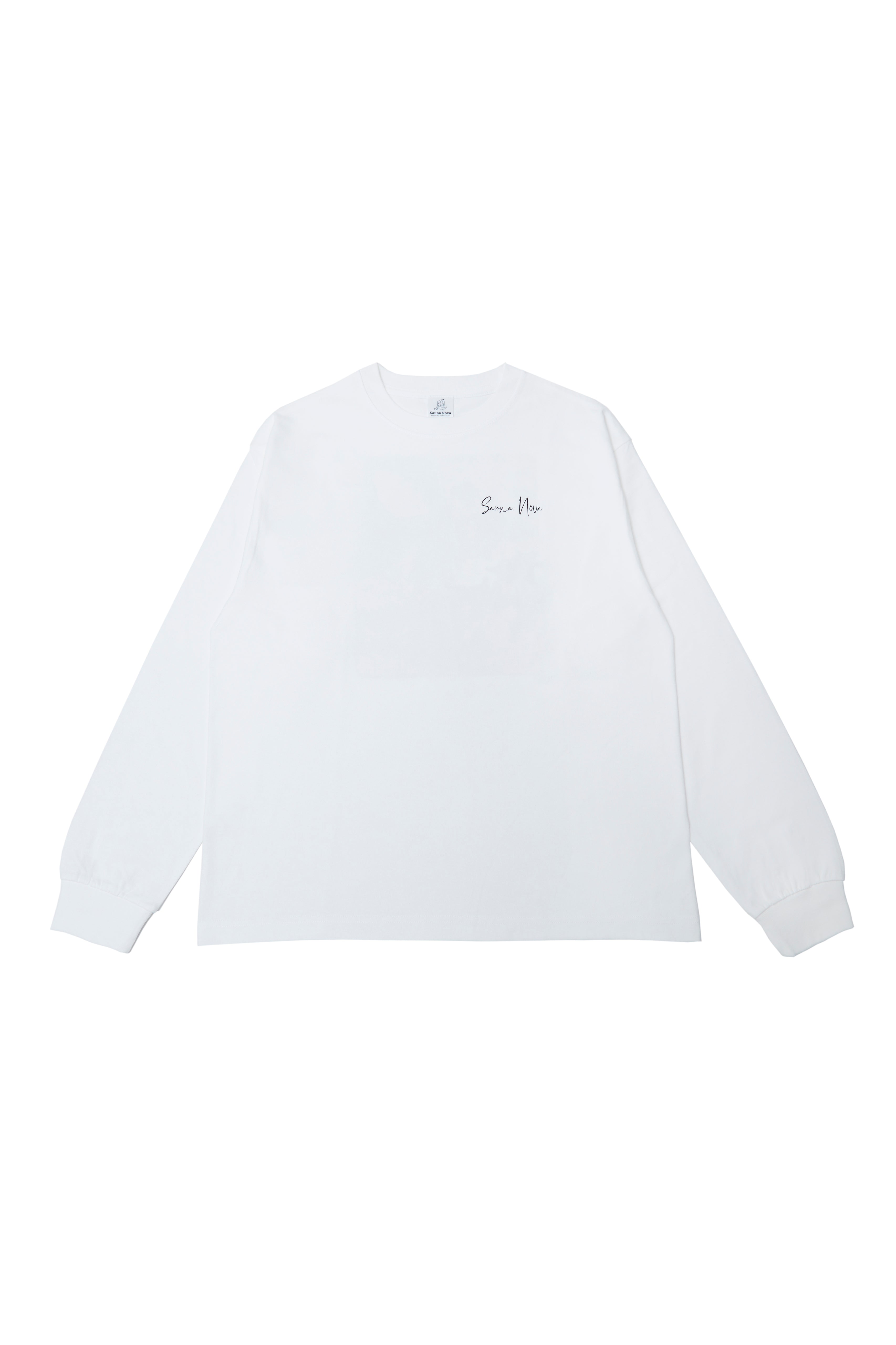 city sauna T-shirts 6.2oz（長袖）ホワイト