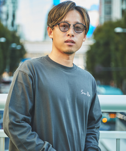 city sauna T-shirts 6.2oz（長袖）ダークグレー