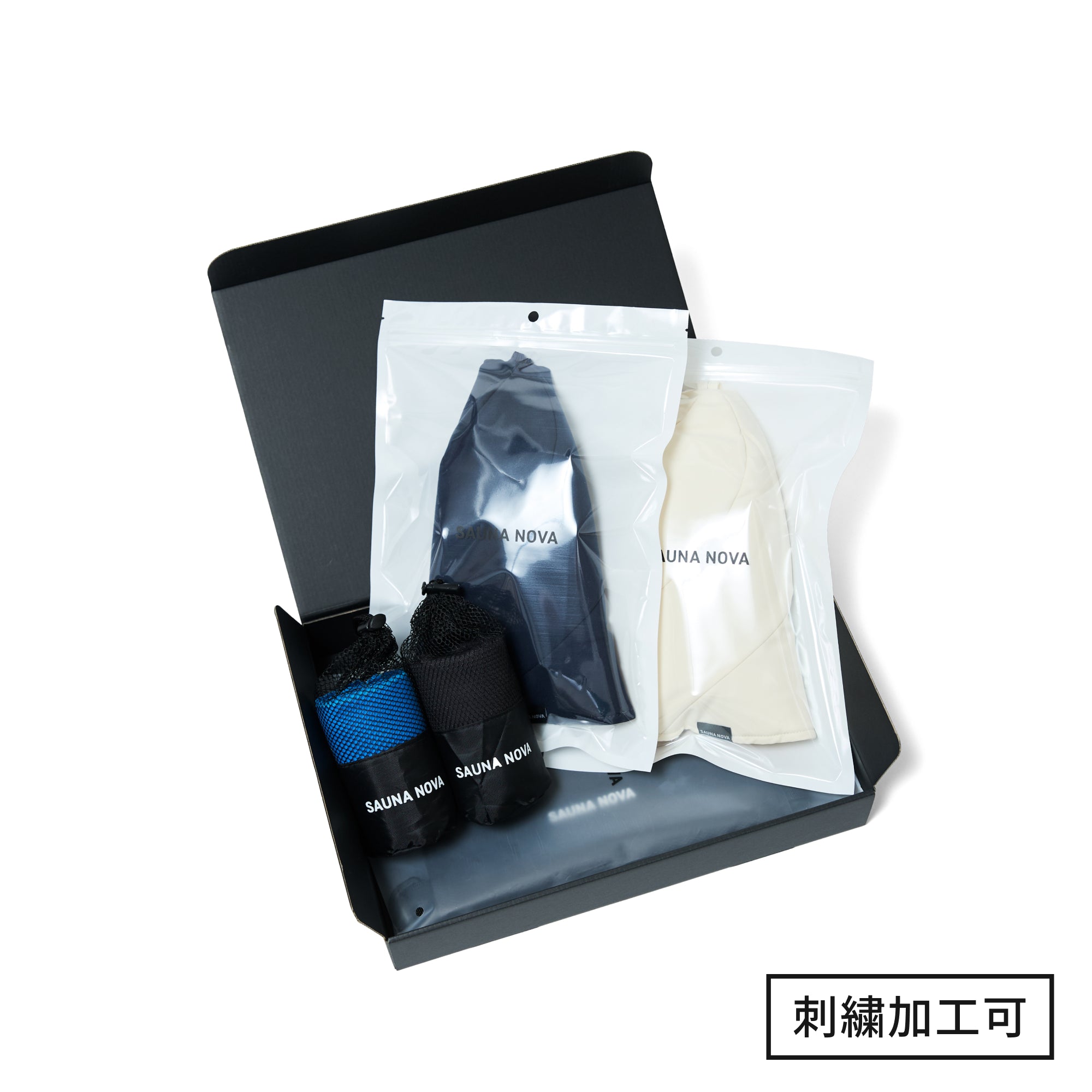 【ギフトBOX｜10月下旬順次発送】サウナハット＋サウナバッグ＋タオル 2個セット